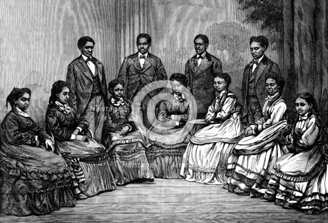 The Jubilee Singers for the Fisk University College, 1873. Creator: Unknown.