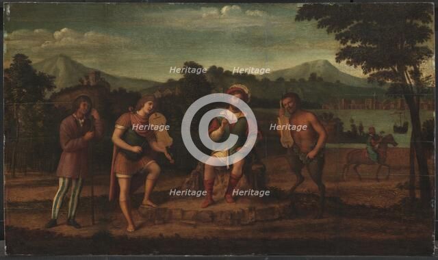 The Judgement of Midas. The Musical Contest between Apollo and Marsyas, 1507-1509. Creator: Giovanni Battista Cima da Conegliano.