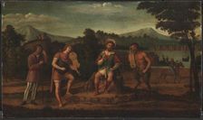 The Judgement of Midas. The Musical Contest between Apollo and Marsyas, 1507-1509. Creator: Giovanni Battista Cima da Conegliano