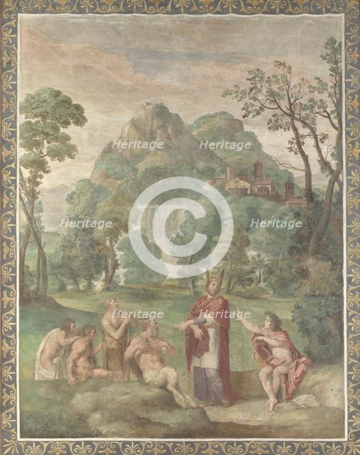 The Judgement of Midas (Fresco from Villa Aldobrandini), 1617-1618. Artist: Domenichino (1581-1641)