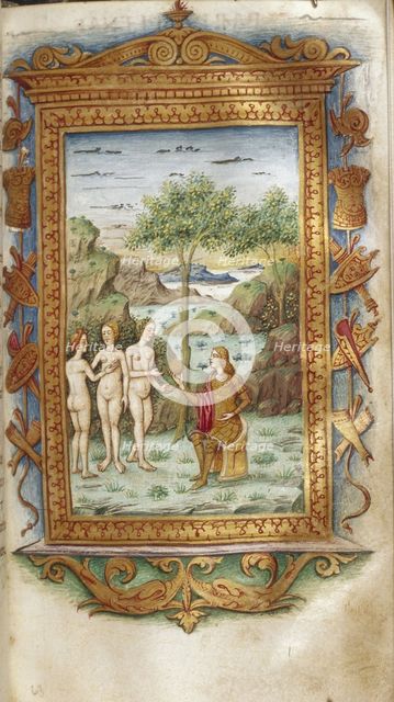 The Judgement of Paris, 1485-1499. Artist: Majorana, Cristoforo (active ca. 1480-1494)