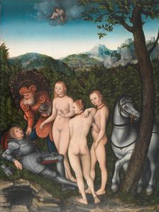 The Judgement of Paris, 1527. Creator: Cranach, Lucas, the Elder (1472-1553)