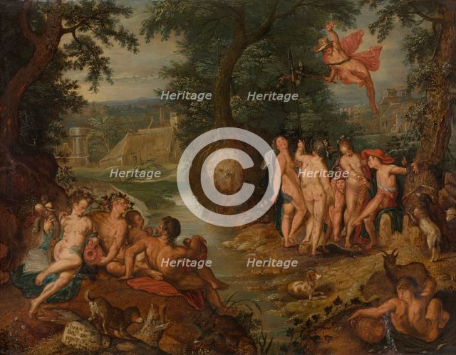 The Judgement of Paris, 1614. Creator: Joachim Anthonisz Wtewael.