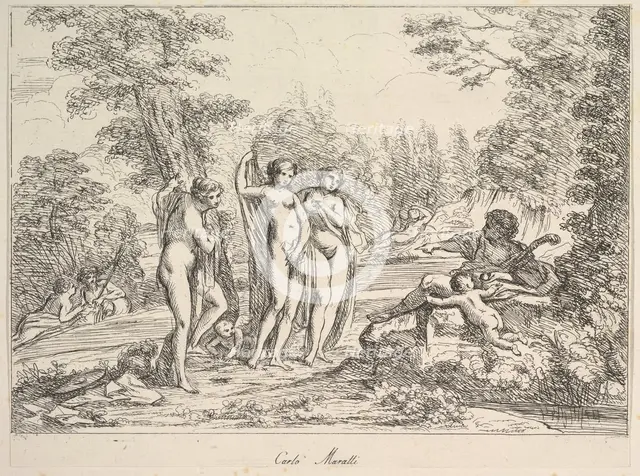 The Judgement of Paris(?), 1740-1802. Creator: Giuseppe Canale.
