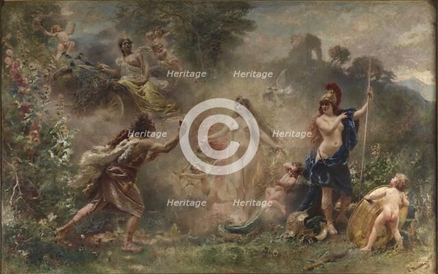 The Judgement of Paris , 1889. Creator: Makovsky, Konstantin Yegorovich (1839-1915).