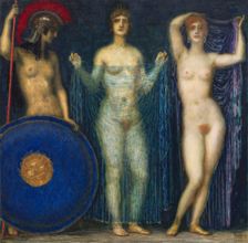 The Judgement of Paris , 1922. Creator: Stuck, Franz, Ritter von (1863-1928)
