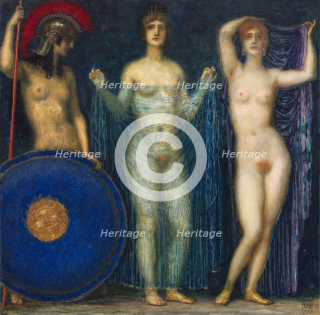The Judgement of Paris , 1922. Creator: Stuck, Franz, Ritter von (1863-1928).