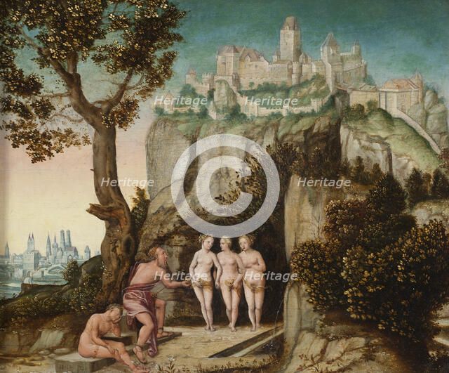 The Judgement of Paris, mid-16th century. Creator: Hans Schopfer.