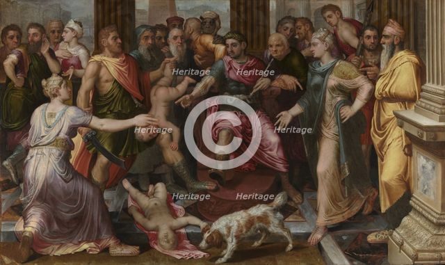 The Judgement of Solomon, 1547. Creator: Frans Floris.