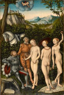 The judgements of Paris, 1528. Creator: Lucas Cranach the Elder