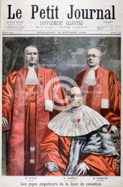 The judges of the Supreme court of appeal, France, 1899.  Artist: Oswaldo Tofani