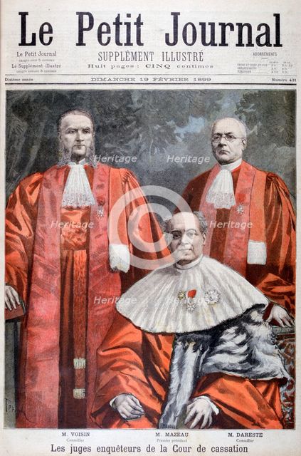 The judges of the Supreme court of appeal, France, 1899.  Artist: Oswaldo Tofani