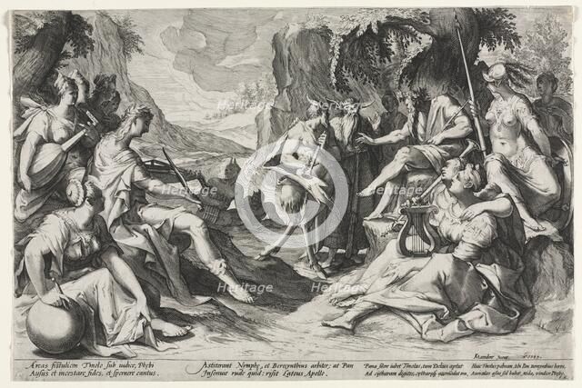 The Judgment of Midas, 1589. Creator: Nicolaes Clock (Dutch).