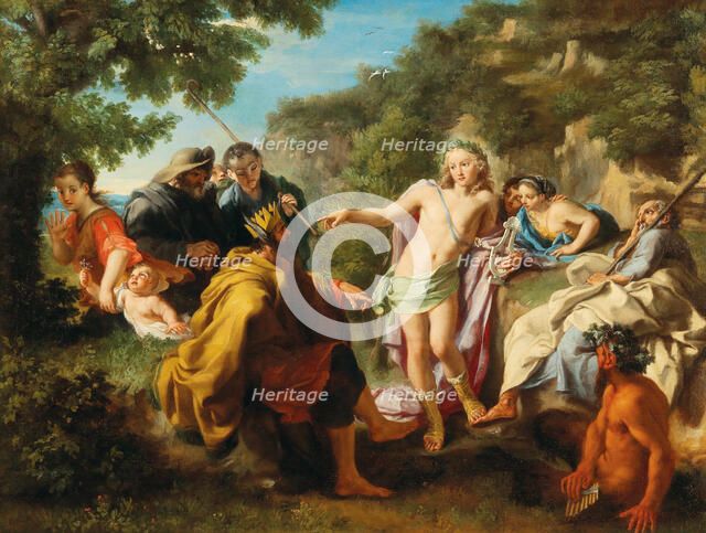 The Judgment Of Midas , First third of 18th cen.. Creator: Bianchi, Pietro (1694-1740).