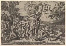 The Judgment of Paris, 1515-27. Creator: Marco Dente