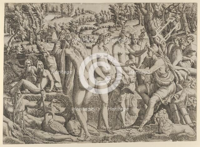 The Judgment of Paris, 1535-55. Creator: Jean Mignon.