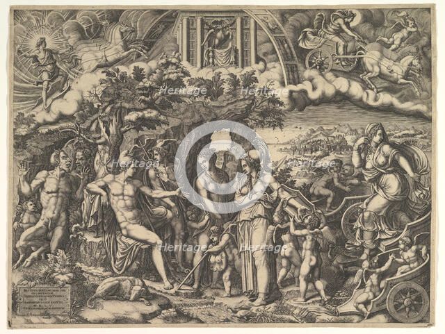 The Judgment of Paris, 1555. Creator: Giorgio Ghisi.