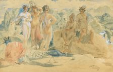 The Judgment of Paris, 1872. Creator: Holger Roed