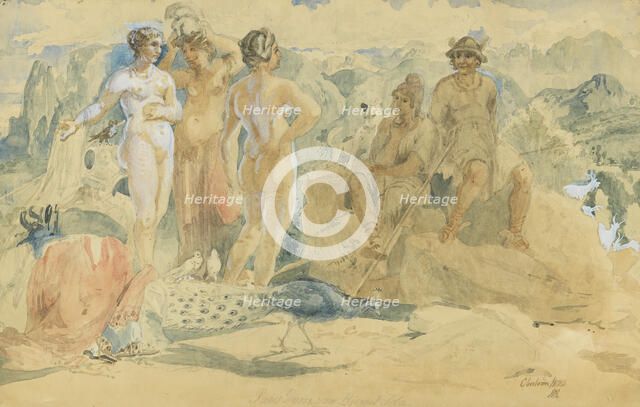The Judgment of Paris, 1872. Creator: Holger Roed.