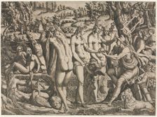 The Judgment of Paris, c. 1545. Creator: Jean Mignon (French)