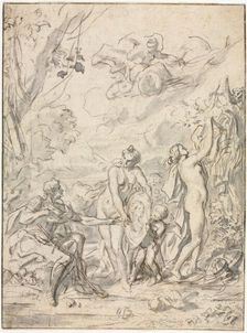 The Judgment of Paris, c. 1740-1750. Creator: Unknown