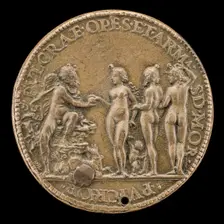The Judgment of Paris [reverse], c. 1500. Creator: Unknown