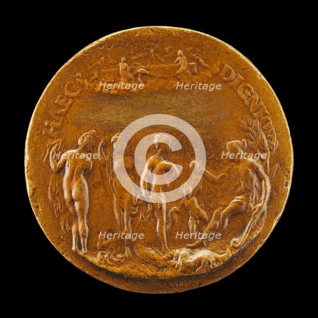 The Judgment of Paris [reverse], late 16th century. Creator: Giovanni Battista Cambio.