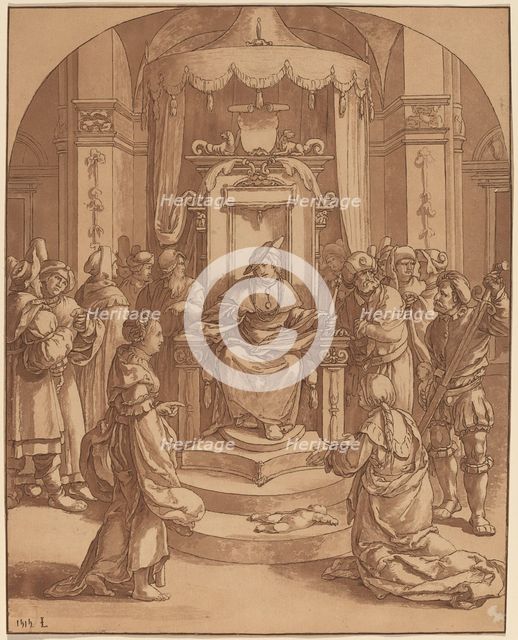 The Judgment of Solomon, 1782. Creator: Cornelis Brouwer.