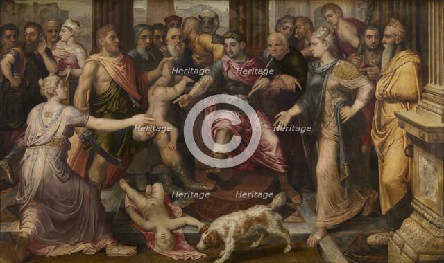 The Judgment of Solomon, ca 1547. Creator: Floris, Frans, the Elder (1519-1570).