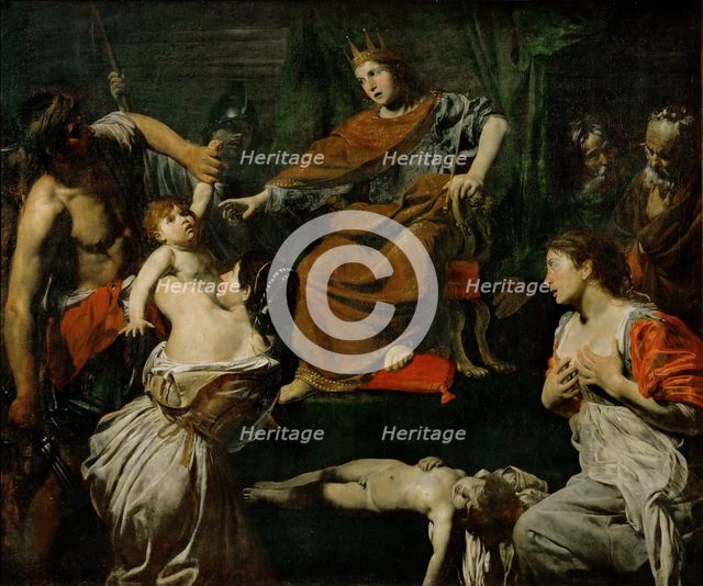 The Judgment of Solomon, ca 1625. Creator: Valentin de Boullogne (1591-1632).