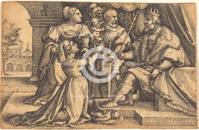 The Judgment of Solomon. Creator: Georg Pencz.