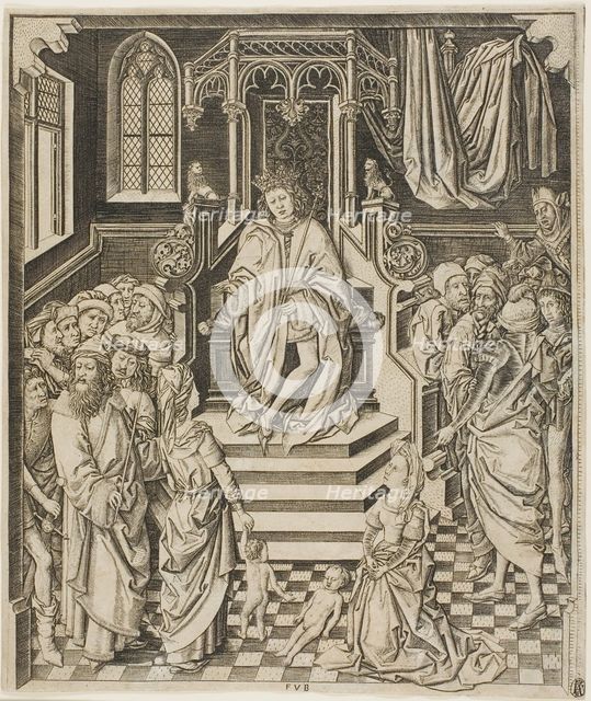 The Judgment of Solomon, c.1475-1500. Creator: Unknown.