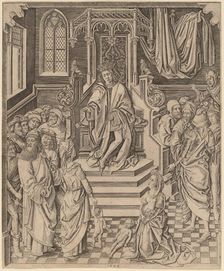 The Judgment of Solomon, c. 1480. Creator: Master FVB