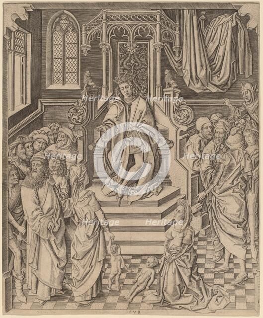 The Judgment of Solomon, c. 1480. Creator: Master FVB.