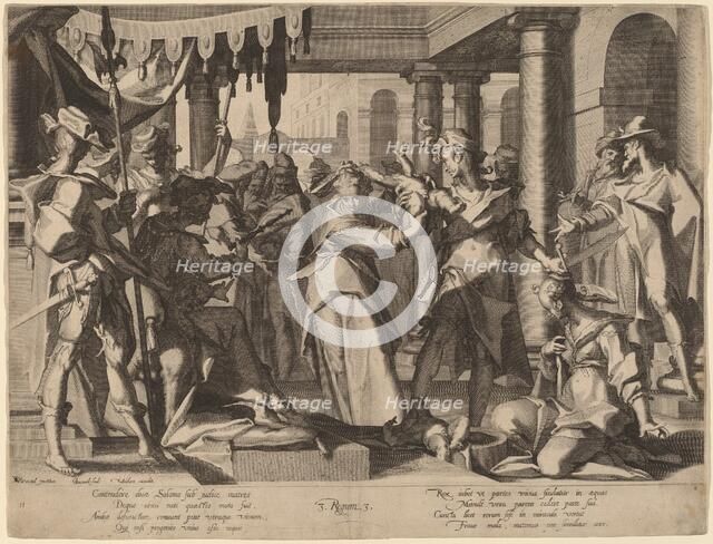 The Judgment of Solomon, c. 1600. Creator: Willem van Swanenburg.