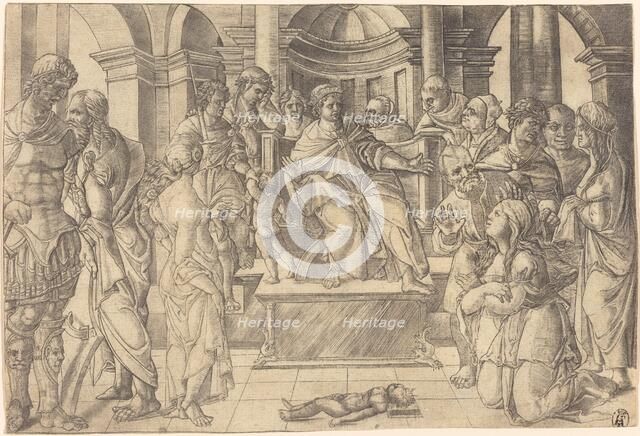 The Judgment of Solomon, probably c. 1516. Creator: Jean Duvet.