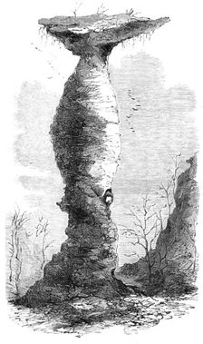 The Jug Rock, in Southern Indiana, 1869. Creator: Unknown