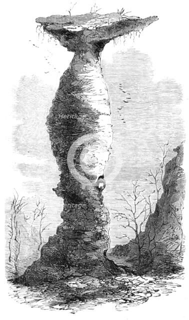 The Jug Rock, in Southern Indiana, 1869. Creator: Unknown.