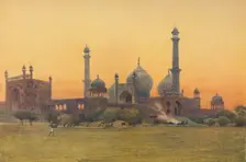 The Jumma Musjid, Delhi - At Sunset c1880 (1905). Creator: Alexander Henry Hallam Murray