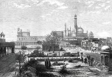 The Jumna Musjid, Delhi, 1876. Creator: Unknown