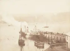 The "Juno" in Tenby Harbour, 1853-56. Creator: John Dillwyn Llewelyn