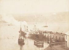 The "Juno" in Tenby Harbour, 1853-56. Creator: John Dillwyn Llewelyn