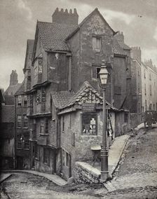 The junction of Steep Street and Trenchard Street, Bristol, 1866. Artist: John Hill Morgan
