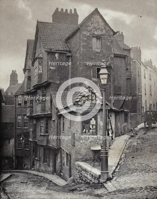 The junction of Steep Street and Trenchard Street, Bristol, 1866. Artist: John Hill Morgan.