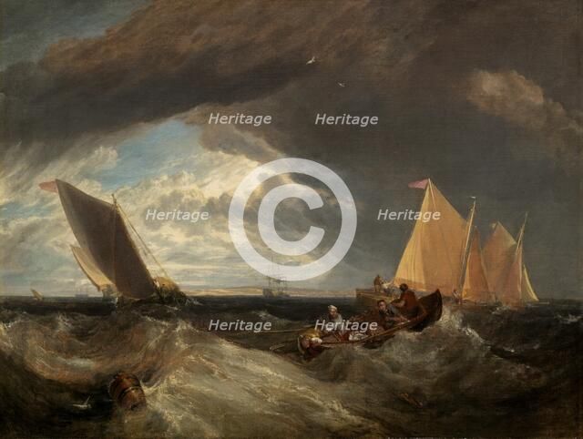 The Junction of the Thames and the Medway, 1807. Creator: JMW Turner.