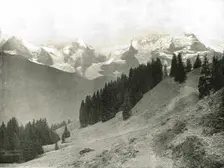 The Jungfrau and her neighbours, Switzerland, 1895. Creator: Unknown