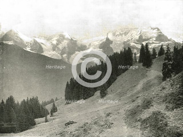 The Jungfrau and her neighbours, Switzerland, 1895. Creator: Unknown.