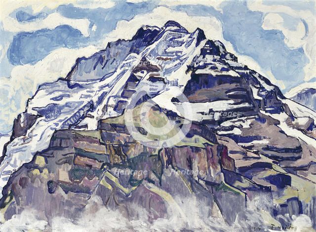 The Jungfrau, as Seen from Muerren. Artist: Hodler, Ferdinand (1853-1918)