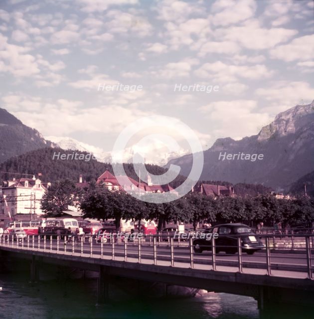 The Jungfrau from Interlaken, Switzerland, c1955.  Creator: Arthur Charles Kirby Ware.