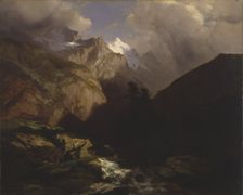 The Jungfrau, Switzerland, 1853-1855. Creator: Alexandre Calame